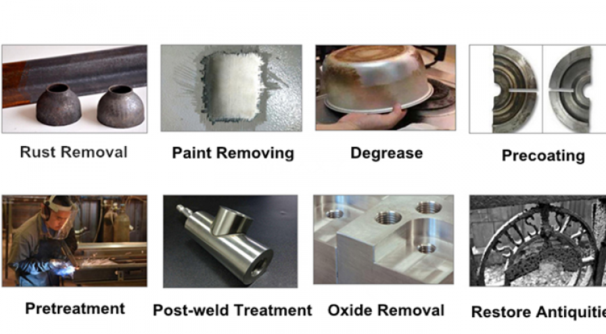 Remove oxides, oils, oils and product residues